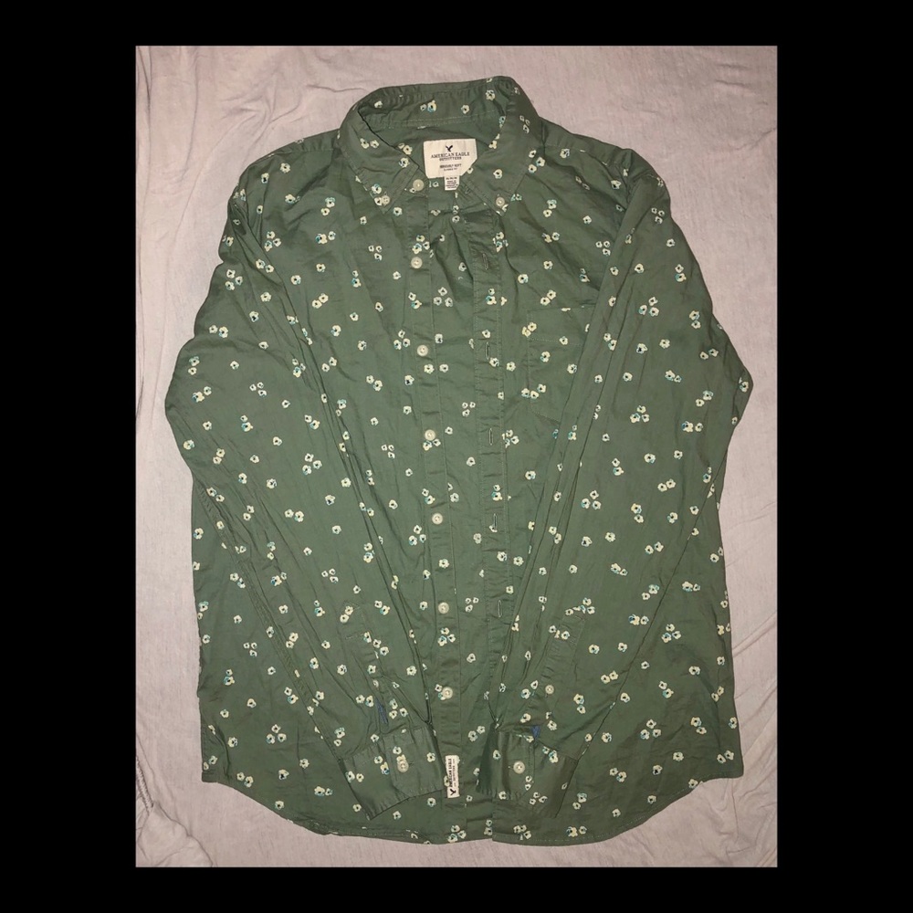 Olive Green Dress Shirt